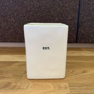 Rae Dunn Edit Pencil Holder Cup Like New
